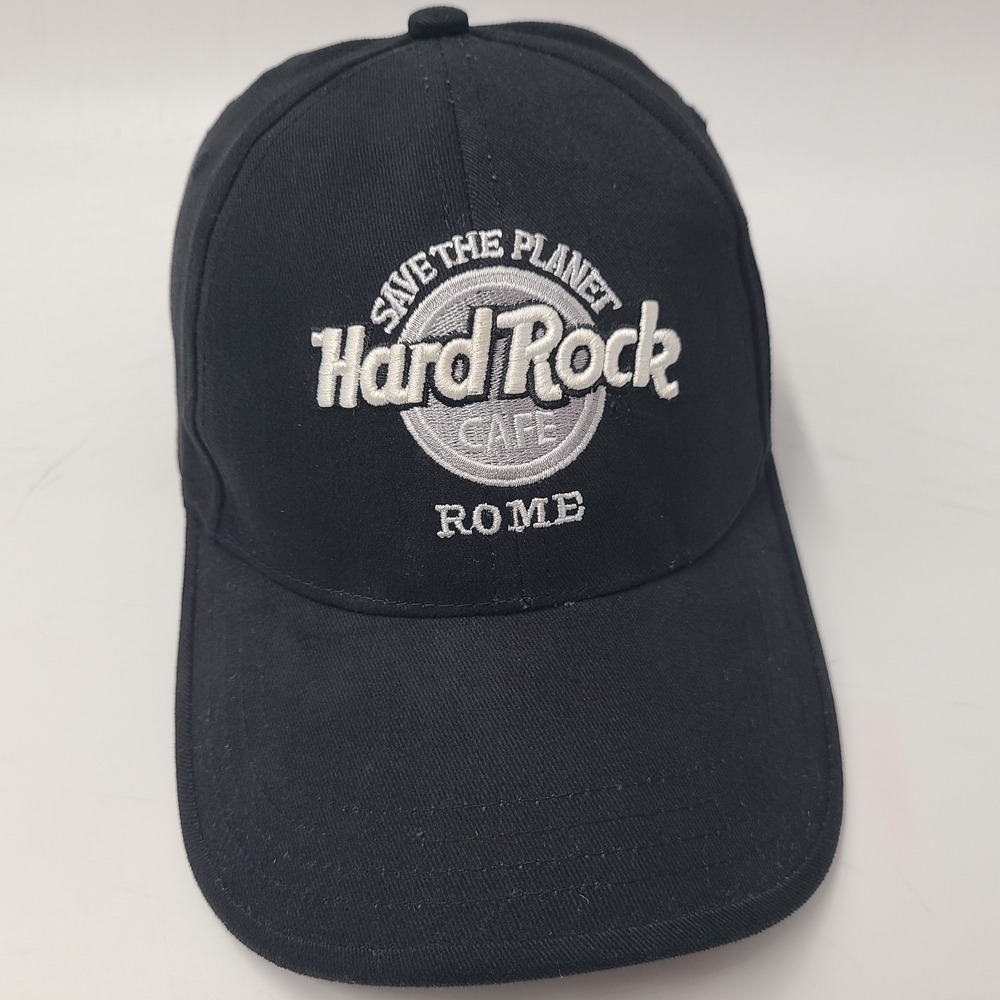 Hard Rock Cafe Hat Strapback‎ Black Rome Save The Planet Cotton Casual Wear Men